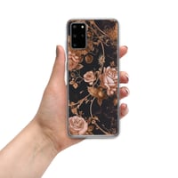 Image 10 of Dark Rose Gold Butterfly Design Goth Inspired Clear Case for Samsung®