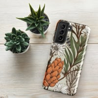 Image 22 of Art Nouveau Inspired Light and Airy Boho Floral Sketch Tough case for Samsung®