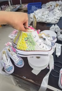 Image 2 of Cartoon Toddler Girls Canvas Shoes