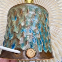 Image 4 of Carved Multilayered Table Lamp With Brass Fitting