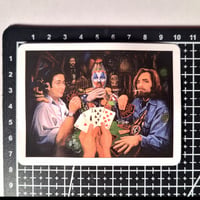 Image 2 of "Dogs Playing Poker" Print Infamous Killers Playing Poker With YOU! - DIE CUT Glossy Finish Sticker