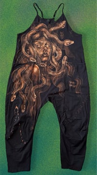 Image 1 of “MEDUSA” CUSTOM BLEACH PAINTED BAGGY JUMPER MEDIUM
