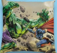 Image 2 of Hulk and Superman Learning pillows 