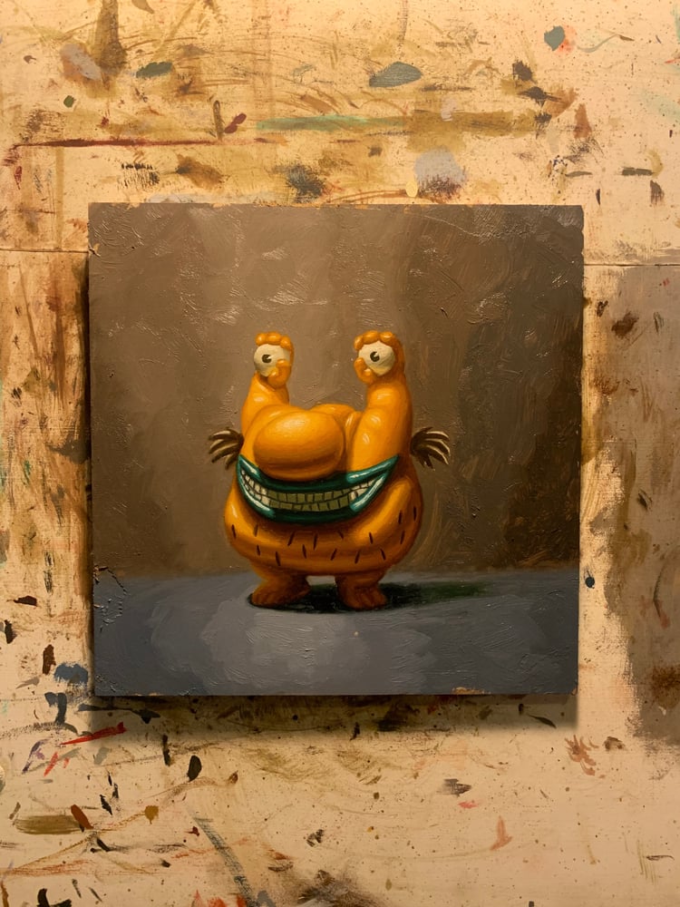 Image of “Krumm” ahh real monsters oil study 