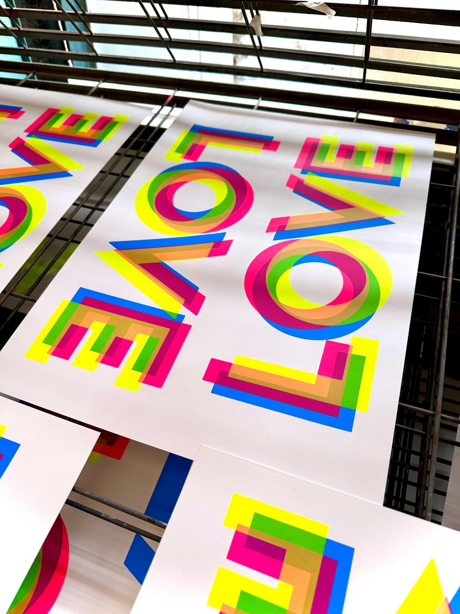 Image of Fluorescent Love Print