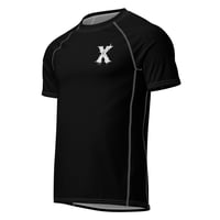 Image 1 of men’s X black rash guard