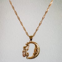 Image 1 of ANGEL ON THE MOON IN GOLD