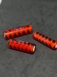 Image 1 of 2-Tone Rotini Tube: POMEGRANATE