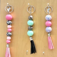 Image 1 of Silicone Bead Keychain