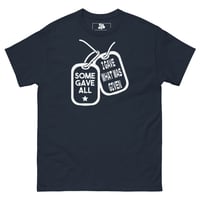 Navy Some Gave All Dog Tag T-Shirt