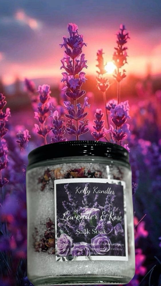 Image of SALT SOAK~ Lavender Rose