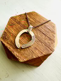 Image 2 of sterling silver Rumi quote naja pendant