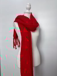 Image 1 of Red long scarf 