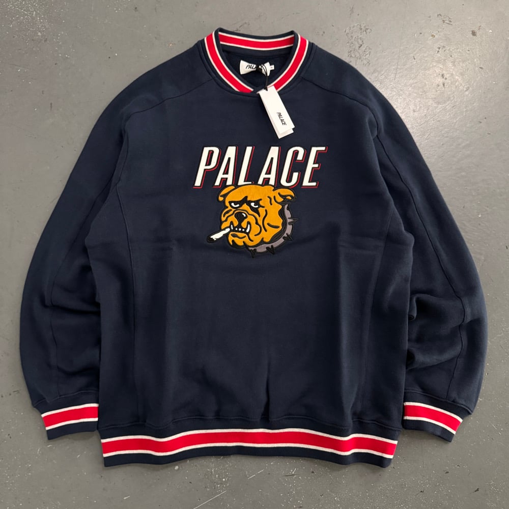 Image of BNWT AW 18 Palace Bulldog sweatshirt, size XL