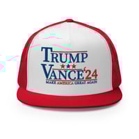 Image 7 of Trump Vance 24 Make America Great Again Trucker Cap