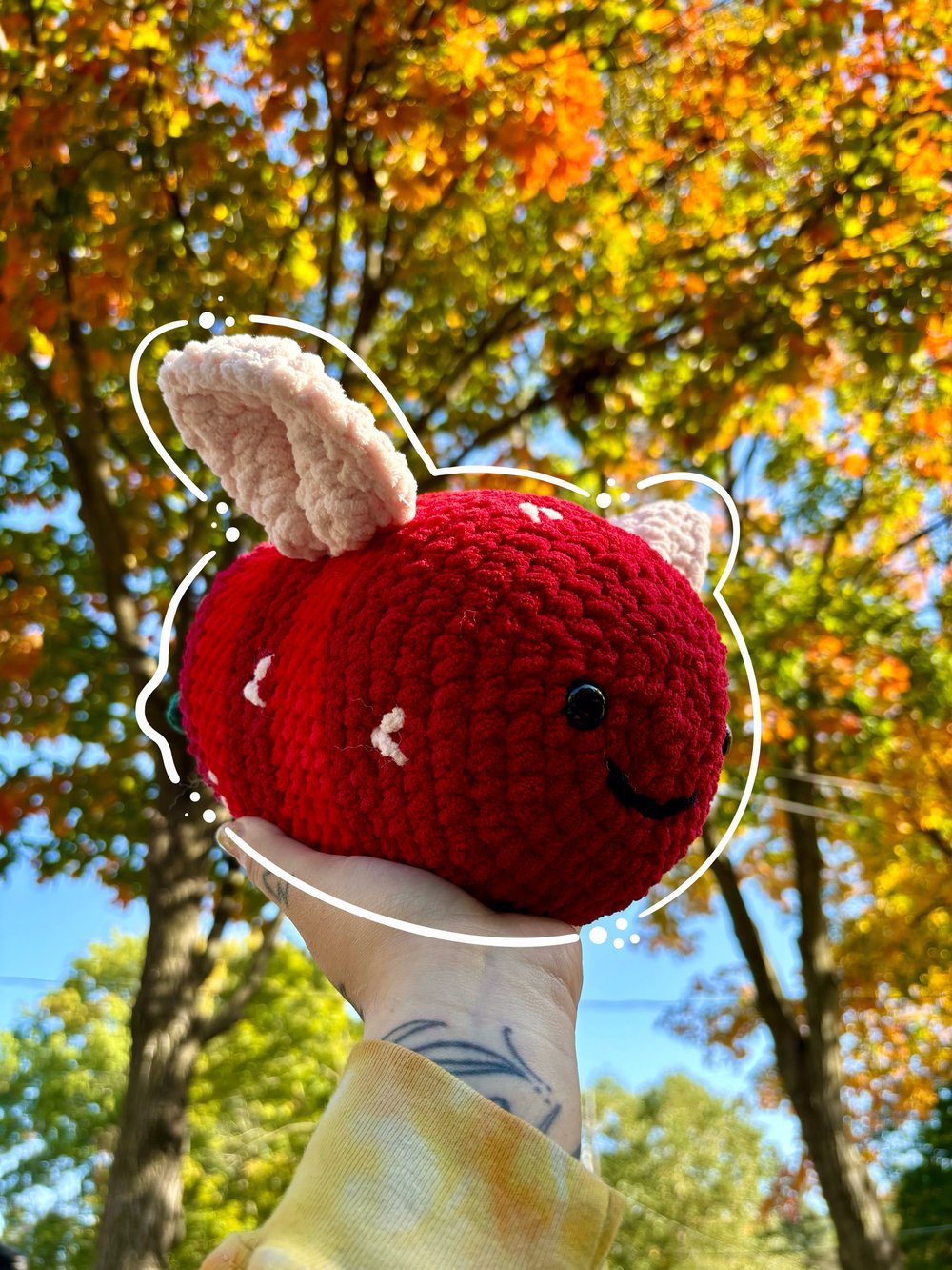 Image of Busy StrawberBEE Plushie
