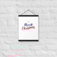 Image 5 of MERRY CHRISTMAS Poster with hangers