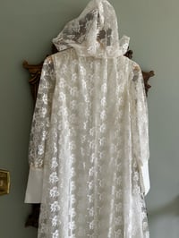 Image 13 of 1970s Lace Hooded Wedding Set