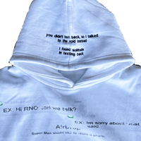 Image 2 of “text back” hoodie