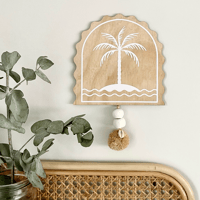 Image 1 of Pom Pom Palm Wall Decor