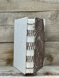 Image 3 of Medium Nature Print French Link Blank Book (wood)