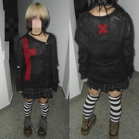 Image 3 of Peace Now button mohair knit