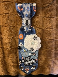 Image 2 of Burning Blue Tie Nexklace