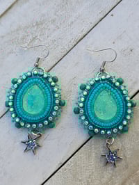 Image 1 of Turquoise Teardrop earrings 