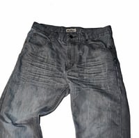Image 4 of (34”) Old Skool Vintage Grey Jeans
