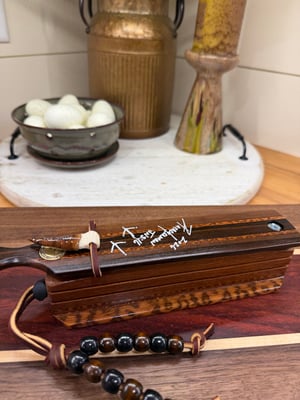 Image of Macassar Ebony/Mahogany with Snakewood inlay