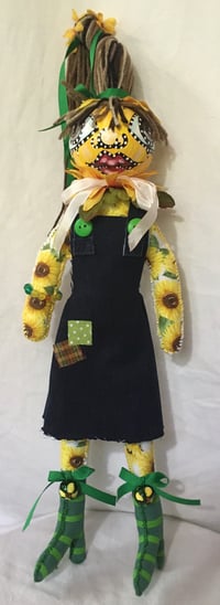 Image 1 of Sunflower Gourd Doll
