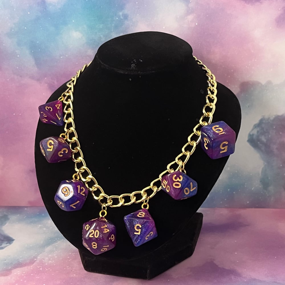Image of DND Dice Set Necklace