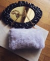 White Faux Fur Chain Purse 