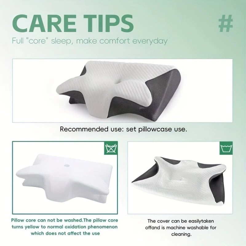 Image of 2025 Ergonomic Neck Horn Pillow for Side,Shoulder Relaxation, Soft Yet Firm Support,Back and Stomach
