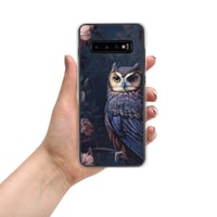 Image 6 of Baroque Style Gothic Inspired Owl Oil Painting Clear Case for Samsung®