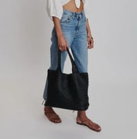 Image 1 of woven tote
