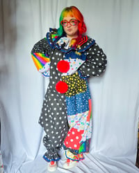 Image 4 of Starry Patchwork clownsuit "M"
