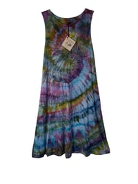 Image 2 of M Knit Pocket Tank Dress in Dark Spiral Ice Dye