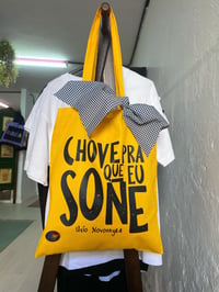 Image 1 of BOLSA CHOVE PRA QUE EU SOÑE. Con chapa e lazo.