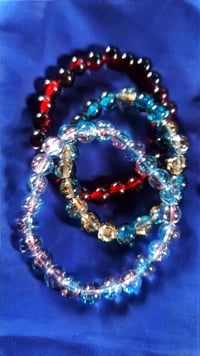 Image 1 of Random color glass bracelets