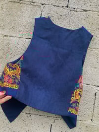 Image 2 of Chaleco feito a man. FOLIADA MARINO. Feito por encarga!