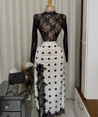 Diva lace top and skirt combo