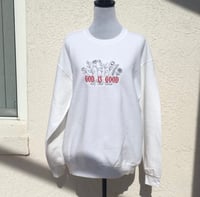 Image 3 of God is Good All The Time Embroidered Crew Neck Sweatshirt