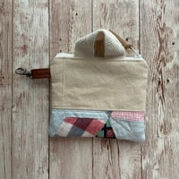 Image 3 of “Vintage Quilt” Mini Canvas &  Quilted Bottom Zipper Bag