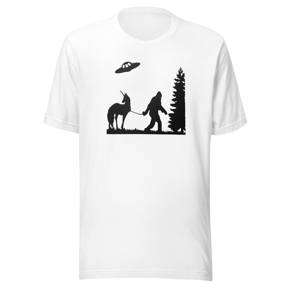 Image of Bigfoot, Unicorn and Alien Joe