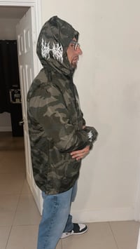 Image 1 of Dripping Camo Hoode windbreaker 