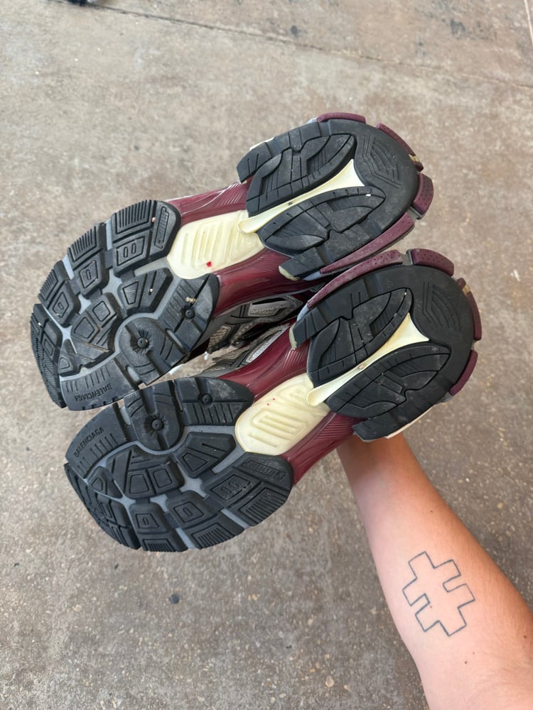 Image of Balenciaga Burgundy Runners