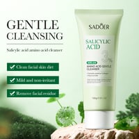 Image 2 of SADOER Salicylic Acid Facial Cleanser Face Wash Foam Face Cleanser Moisturizing Facial Cleansing Hyd