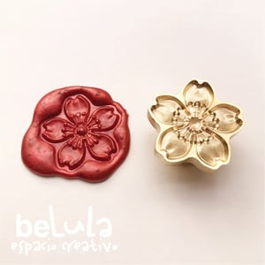 Image of Sello lacre 3D flor cerezo