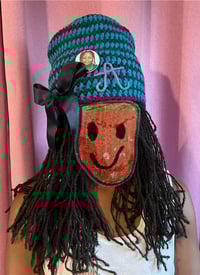 Image 1 of  BB NES BEANIEs 🫂🧢 BLACK / GREY / TURQUOISE 